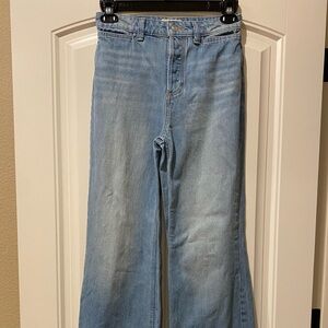 Free People Denim Blue Wide Leg Jeans